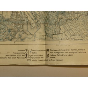 WW1 K.U.K AustroHingarische Kaart van Strassoldo-Afvalien. Espenlaub militaria
